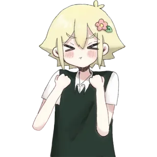 🥺 Basil Omori omori, bazyl, anime, postać telegram sticker