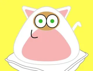 🌟 Pou, Virtueel huisdier, Spel, App, Kat, Dier whatsapp sticker