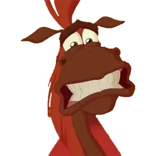 😳 ngựa, hoạt hình, động vật, vui nhộn, buồn telegram sticker