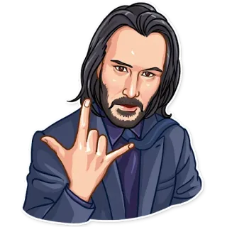 😀 Keanu Reeves Keanu Reeves, attore, celebrità, star del cinema, film, uomo telegram sticker