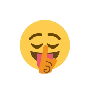 😛 Emoji, Cara, Divertido, Tonto, Juguetón telegram sticker