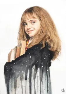 🦋 Hermione Granger Harry Potter hermiona, granger, harry potter, książki, magia, czarodziej whatsapp sticker