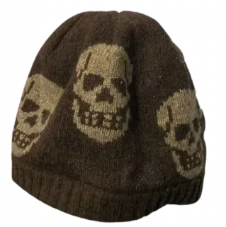 🤩 crâne, bonnet, chapeau, hiver, vêtements, habillement telegram sticker