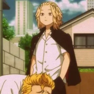🧀 Mikey Tokyo Revengers Anime, Manjiro Sano, Gang, Blond, Tokyo Revengers telegram sticker