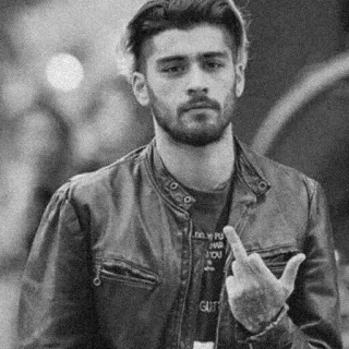 🖕 middle finger, offensive gesture, black and white, man, person, portrait telegram sticker