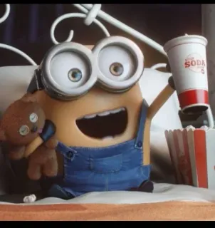 🤩 Minion Despicable Me SODA whatsapp sticker