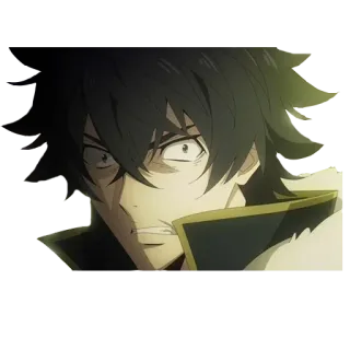 😠 Naofumi Iwatani The Rising of the Shield Hero anime, character, facial expression, The Rising of the Shield Hero, Naofumi Iwatani, Shield Hero telegram sticker