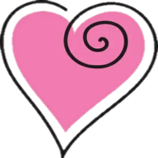 💖 сердце, любовь, розовый, спираль, украшение, символ telegram sticker