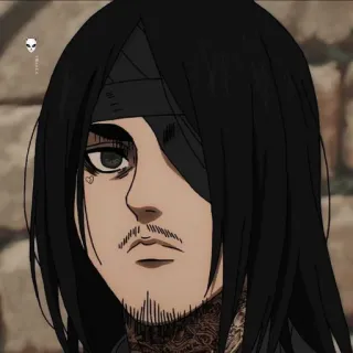 🖤 Eren Yeager Attack on Titan Эрен Йегер, Аниме, Атака титанов, Фанарт, Тату telegram sticker