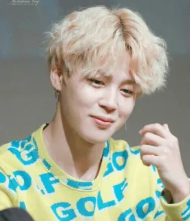 🍭 Jimin GOLF K-Pop, BTS, Idol, Coreano, Cantante whatsapp sticker