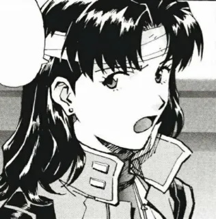 😬 Misato Katsuragi Neon Genesis Evangelion Anime, Misato, Evangelion, Manga, Bandé telegram sticker