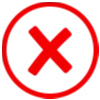 ❌