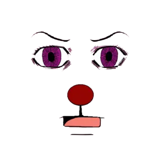 😮 yeux, nez, bouche, visage, minimaliste, dessin animé telegram sticker