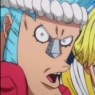 🏴‍☠️ Franky One Piece Аниме, Манга, Мультфильм, Фрэнки, Ван Пис telegram sticker