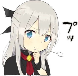 😏 プッ Anime, Manga, Ragazza, Carino, Personaggio, Arte whatsapp sticker