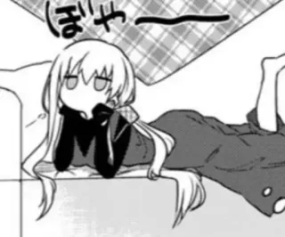 👻 ぼやー Anime, Manga, Schattig, Meisje, Liggend telegram sticker