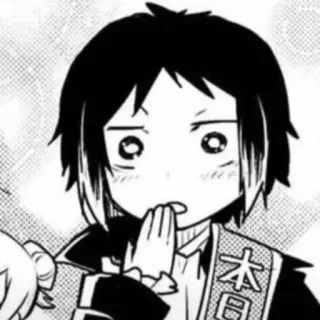 😮 Atsushi Nakajima Bungou Stray Dogs anime, manga, atsushi, kawaii, chibi telegram sticker