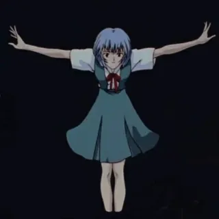 🙃 Rei Ayanami Neon Genesis Evangelion Rei, Ayanami, Anime, Evangelion, Karakter, Gadis telegram sticker