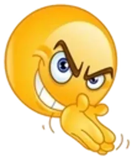 😏 อีโมจิ, วางแผน, วางอุบาย, ชั่วร้าย, ยิ้มเยาะ, เจ้าเล่ห์ telegram sticker