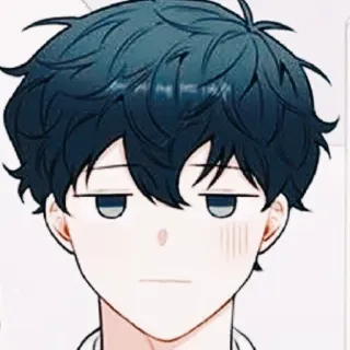 🍒 anime, manga, face, expression, bored telegram sticker