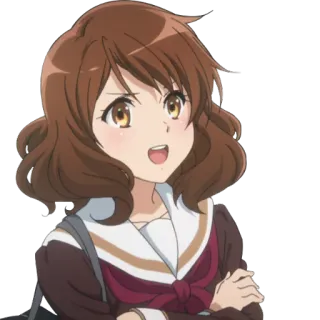😃 Kumiko Oumae Sound! Euphonium Anime, Charakter, Mädchen, süß telegram sticker