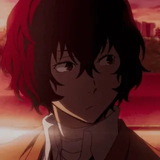 📺 Osamu Dazai Bungou Stray Dogs Anime, Manga, Dazai, Bungou Stray Dogs, Personnage, Portrait telegram sticker