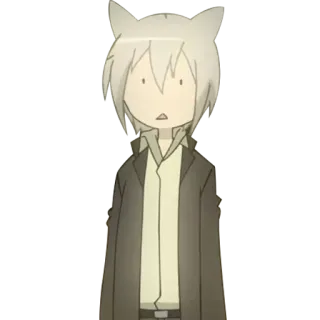 😶 Anime, Orecchie da gatto, Personaggio, Manga, Arte telegram sticker