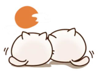 🐱 кот, коты, котенок, солнце, милый, очаровательный, животное telegram sticker
