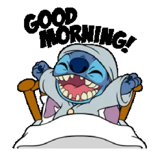 😊 Stitch Stitch, endormi, Lilo et Stitch, dessin animé, Disney, personnage whatsapp sticker