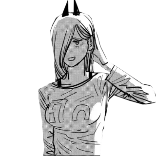 😓 Power Chainsaw Man anime, manga, chainsaw man, power, cartoon, devil hunter telegram sticker