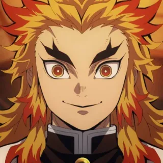 🔥 Kyojuro Rengoku Demon Slayer Anime, Demon Slayer, Rengoku, Kyojuro Rengoku, Feuer, Flamme whatsapp sticker