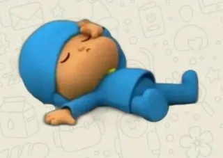 😴 Pocoyo Cartoon, Personage, Slaperig, Schattig telegram sticker