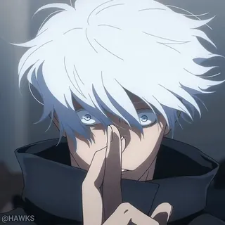 🤞 Satoru Gojo Jujutsu Kaisen Anime, Mangá, Gojo, Satoru, Jujutsu Kaisen, Dedo, Shhh telegram sticker