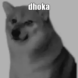 🤔 Doge Internet Meme dhoka telegram sticker
