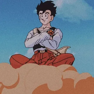 🔥 Gohan Dragon Ball 动漫, 悟饭, 龙珠, 角色, 云 telegram sticker