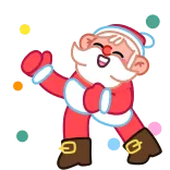 👍 Santa Claus Santa, Christmas, holiday, festive, cartoon, winter telegram sticker