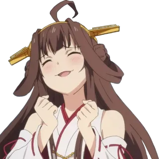 ☺️ Anime, Menina, Feliz, Sorrindo, Fofo, Desenho animado, Alegre telegram sticker