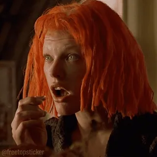 😯 Leeloo The Fifth Element telegram sticker