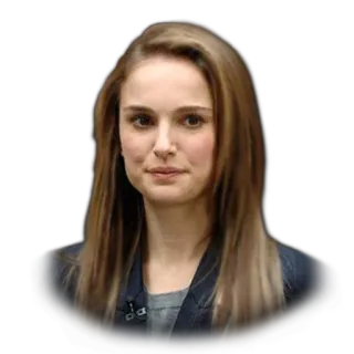 😒 Natalie Portman celebrity, actress, portrait, woman telegram sticker