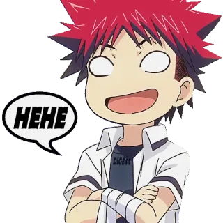 😅 HEHE Anime, Cartone animato, Divertente, Hehe telegram sticker