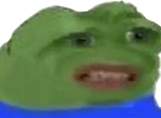 ❓ Pepe the Frog grenouille, mème, pepe, internet telegram sticker