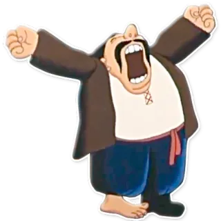 😴 Cartoon, Figur, Ausdruck, Feier, Fröhlich, Aufgeregt telegram sticker