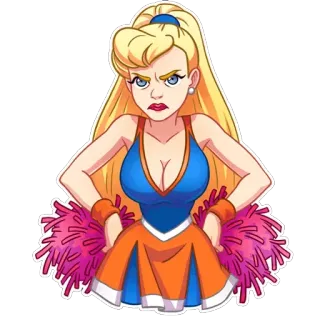 Чирлидерша @SproLife telegram stickers