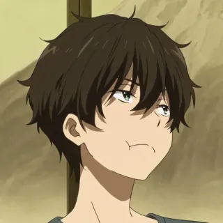 ☁ Houtarou Oreki Hyouka Anime, Personaje, Houtarou Oreki, Hyouka whatsapp sticker