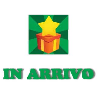 🤑 IN ARRIVO estrela, presente, brinde, chegando, pacote, entrega telegram sticker