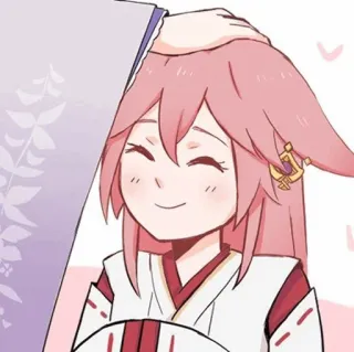 🍡 Yae Miko Genshin Impact anime, video game, genshin impact, yae miko, character, smiling telegram sticker
