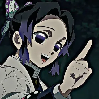 🦋 Shinobu Kocho Demon Slayer Anime, Demon Slayer, Shinobu Kocho, Kupu-kupu, Kartun, Manga telegram sticker