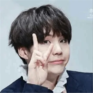 ✌ K-pop, Signe de paix, Personne, Homme, Idole, Sourire telegram sticker