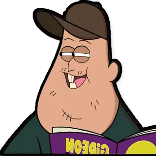 😏 Bud Gleeful Gravity Falls cartoon, tv show, animation, character, book, Gravity Falls telegram sticker