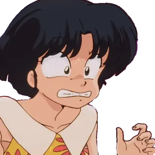 😣 Ranma Saotome Ranma ½ Anime, Manga, Artes marciales, Comedia whatsapp sticker